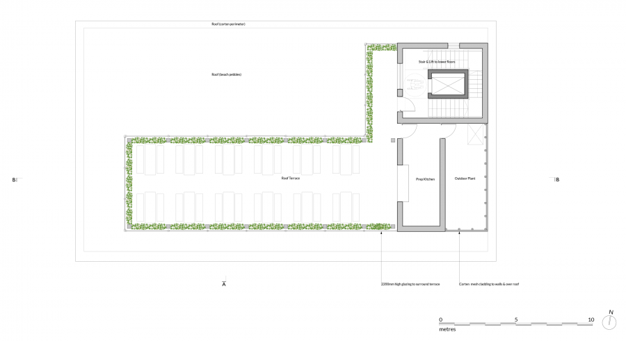 1920 P120 Proposed Roof Terrace Plan